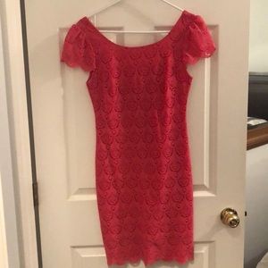 Form fitting low back dress